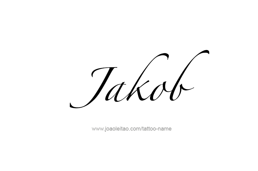 Tattoo Design  Name Jakob   