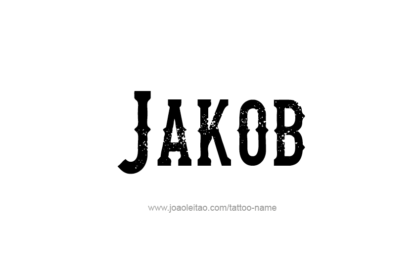 Tattoo Design  Name Jakob   