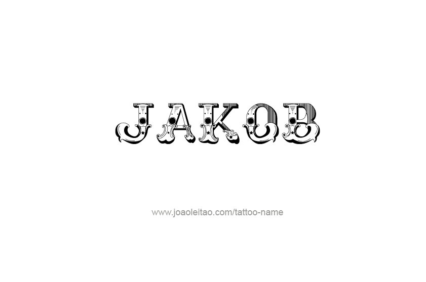 Tattoo Design  Name Jakob   