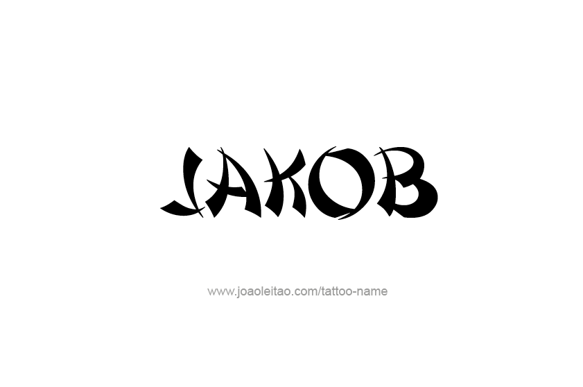 Tattoo Design  Name Jakob
