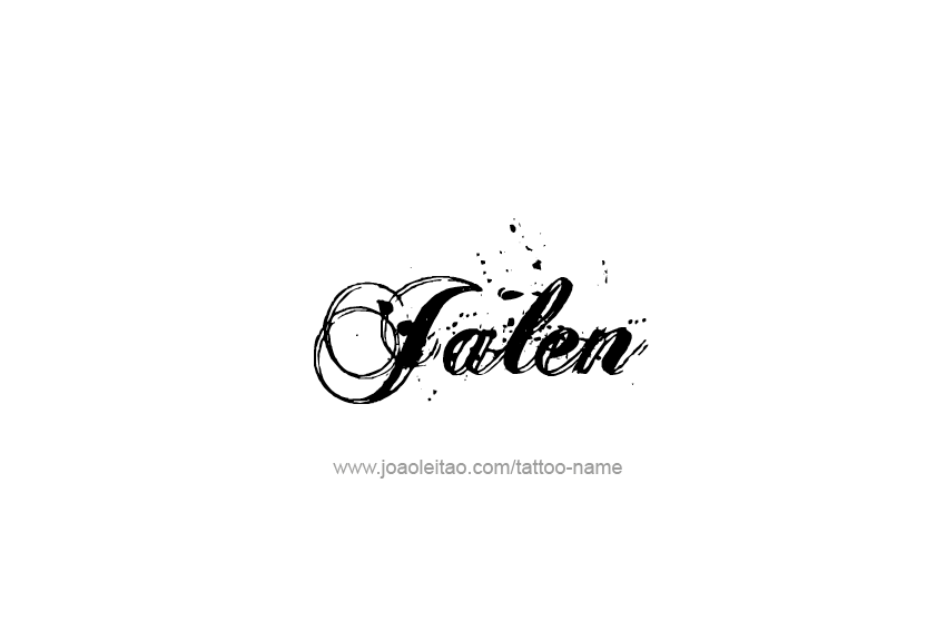 Tattoo Design  Name Jalen   
