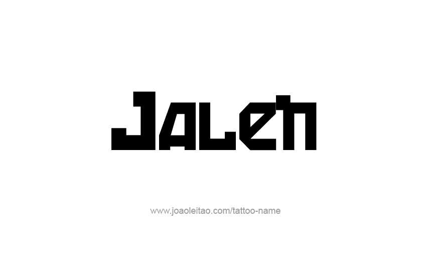 Tattoo Design  Name Jalen   