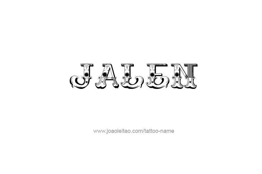 Tattoo Design  Name Jalen   