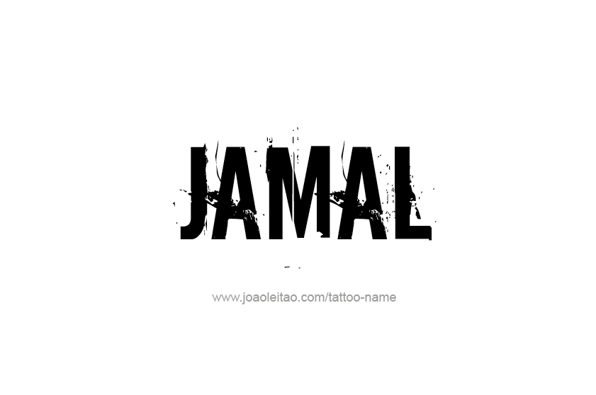 Tattoo Design  Name Jamal   