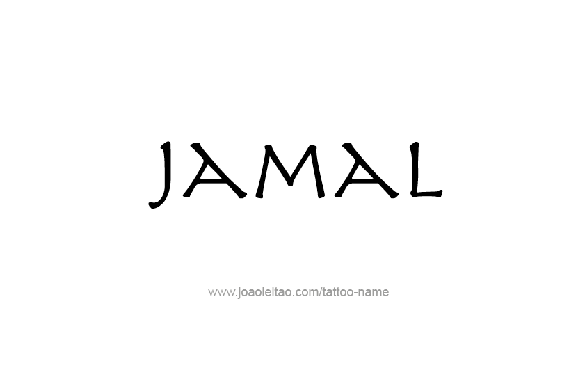 Tattoo Design  Name Jamal   