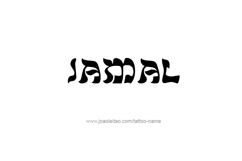 Tattoo Design  Name Jamal   