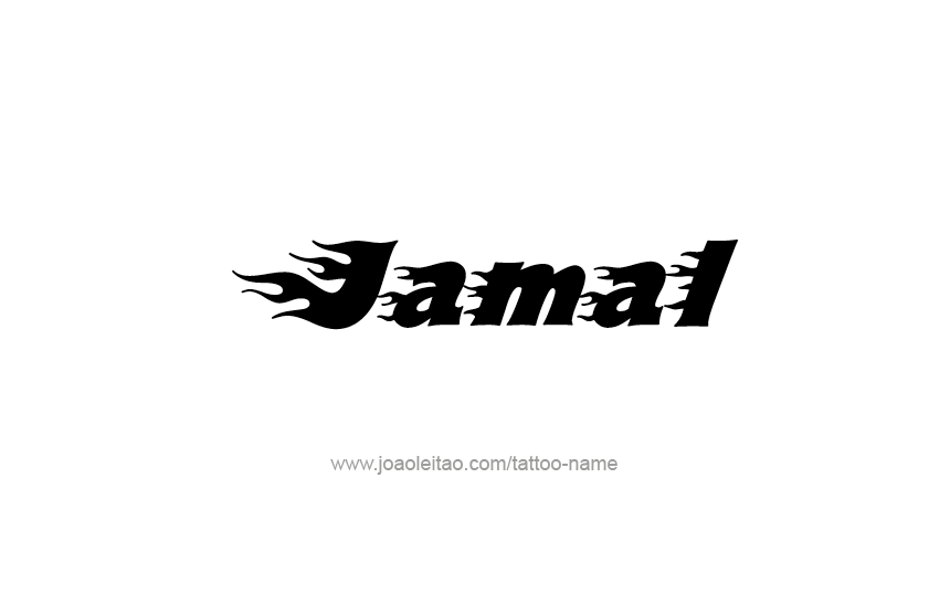 Tattoo Design  Name Jamal   