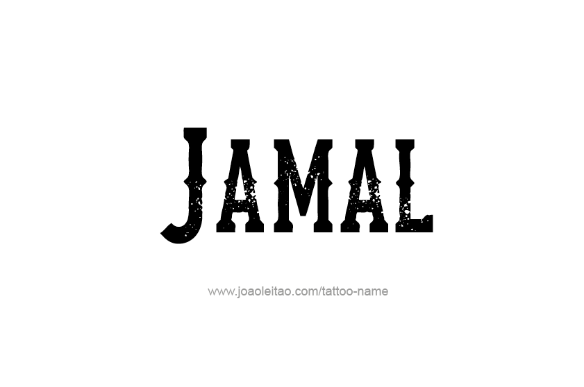 Tattoo Design  Name Jamal   