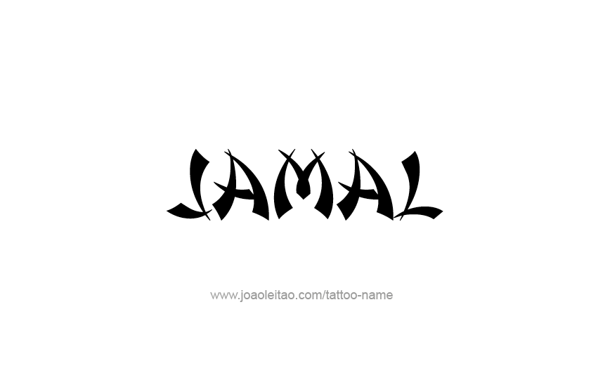 Tattoo Design  Name Jamal