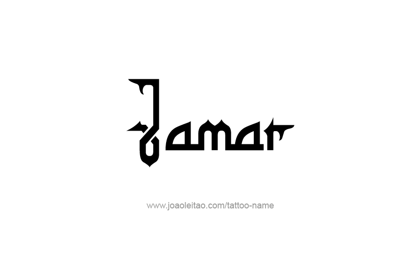 Tattoo Design  Name Jamar   