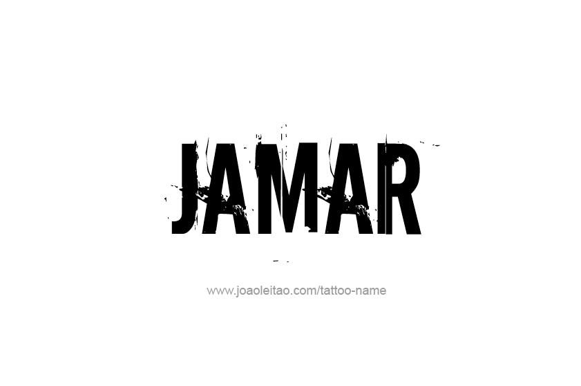 Tattoo Design  Name Jamar   