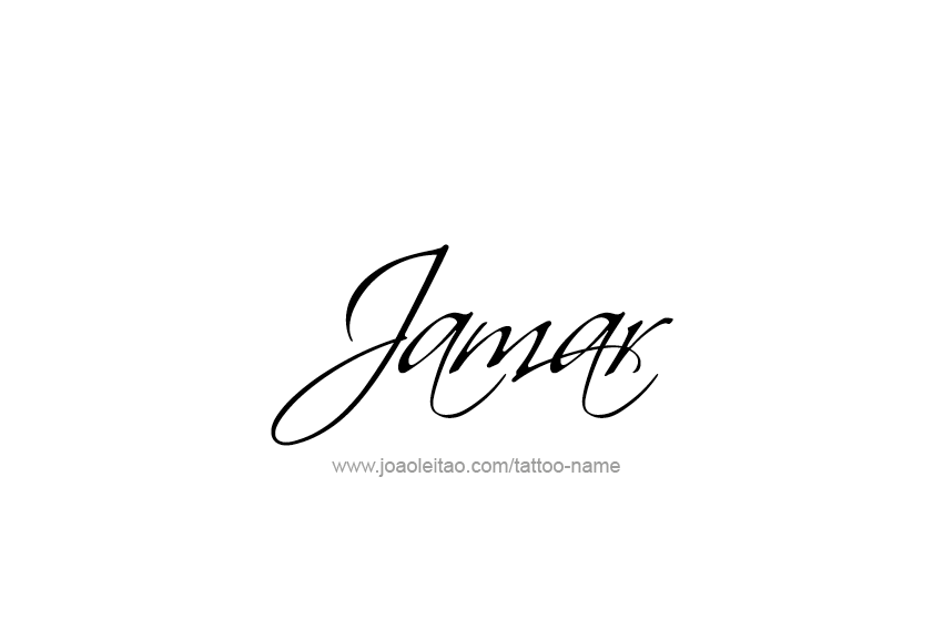 Tattoo Design  Name Jamar   