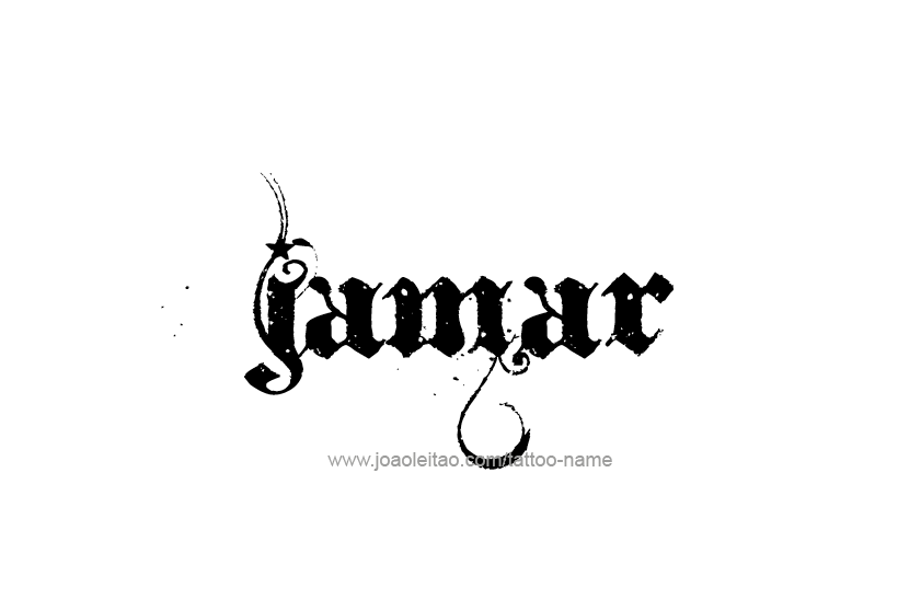 Tattoo Design  Name Jamar   