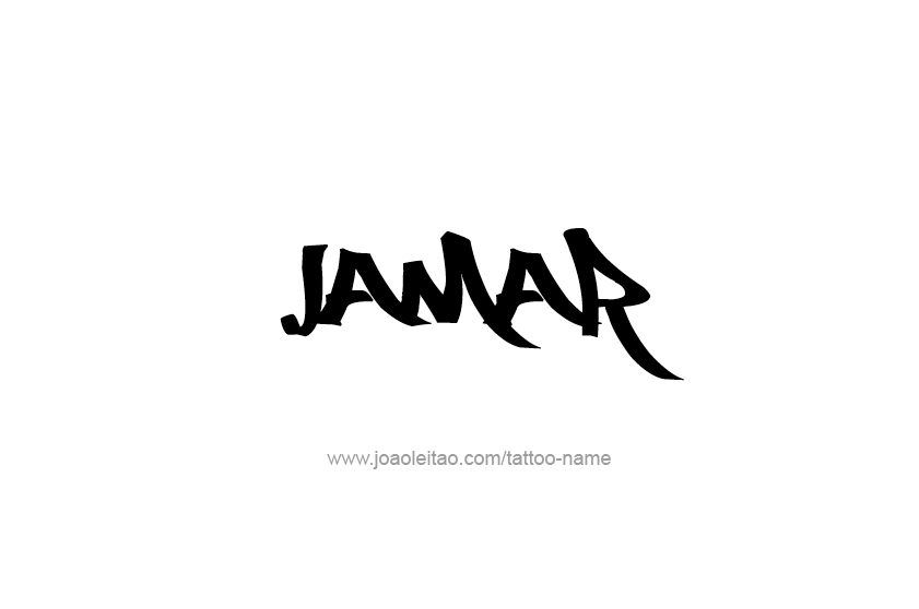 Tattoo Design  Name Jamar   