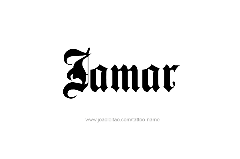 Tattoo Design  Name Jamar   