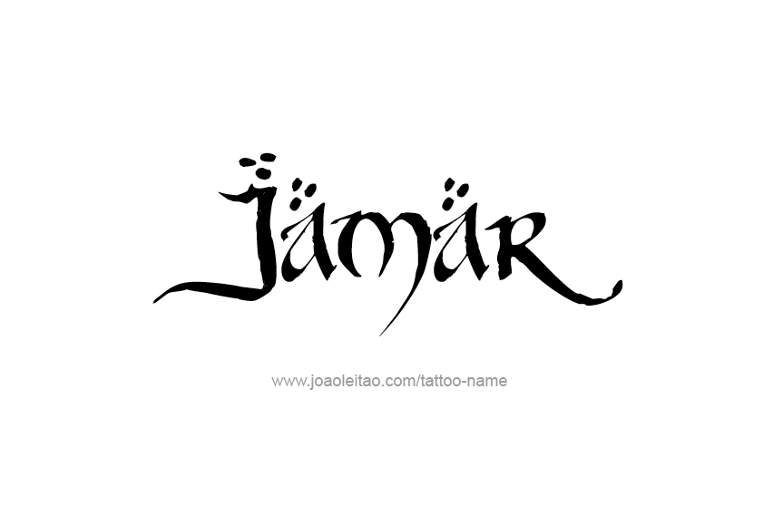 Tattoo Design  Name Jamar   