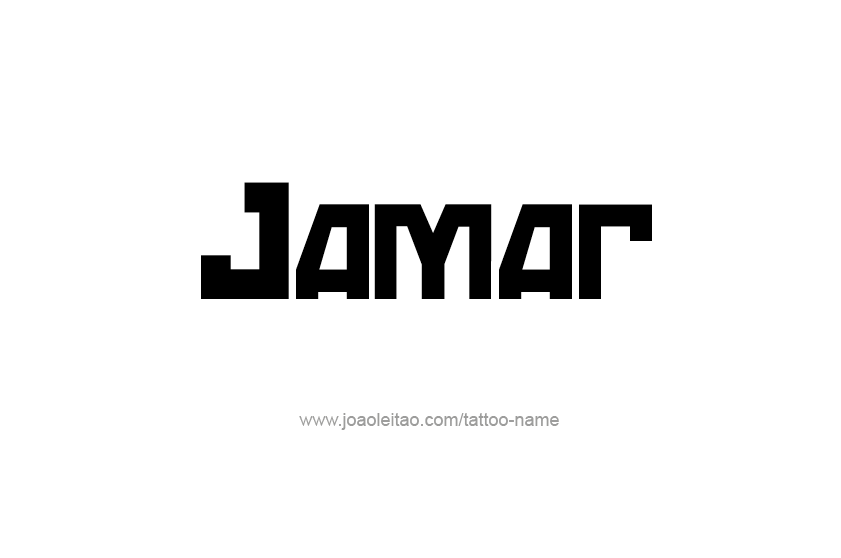 Tattoo Design  Name Jamar   