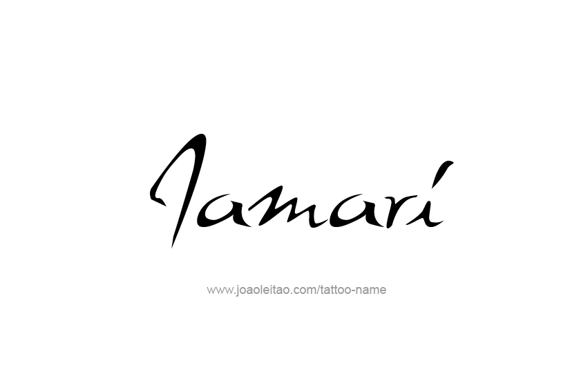 Tattoo Design  Name Jamari   