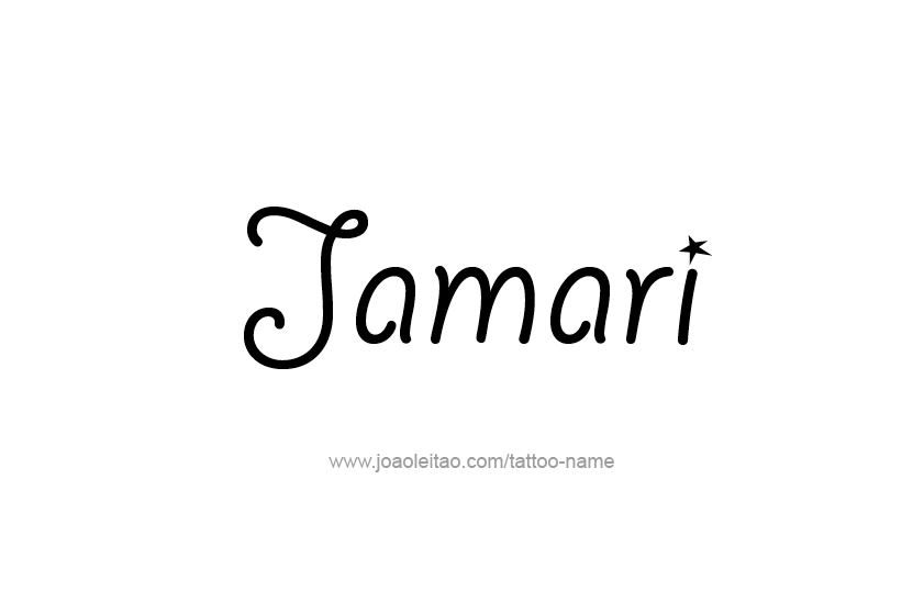 Tattoo Design  Name Jamari   