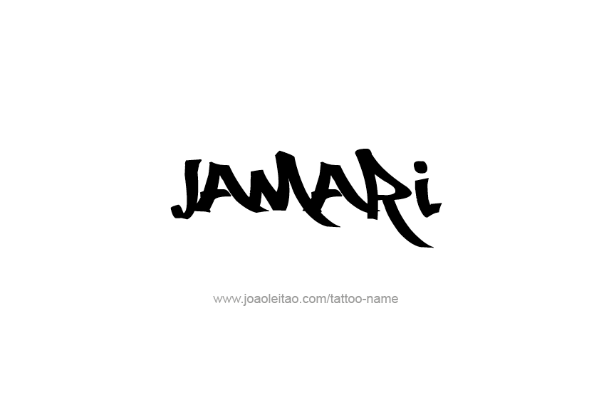 Tattoo Design  Name Jamari   