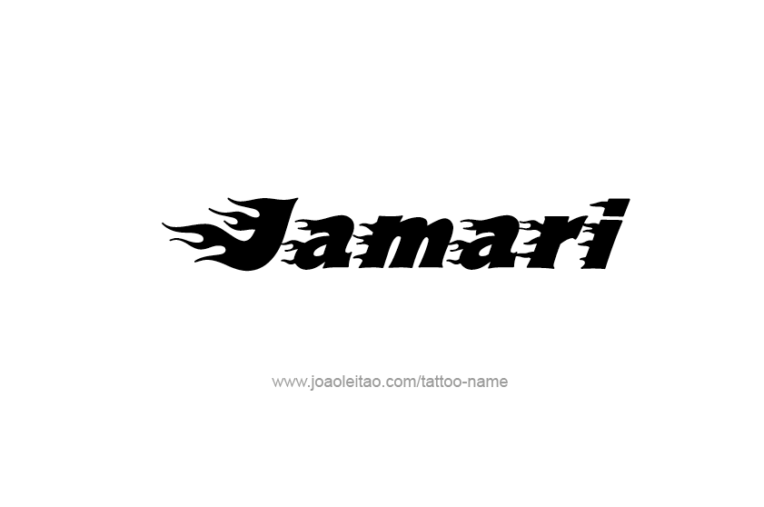 Tattoo Design  Name Jamari   