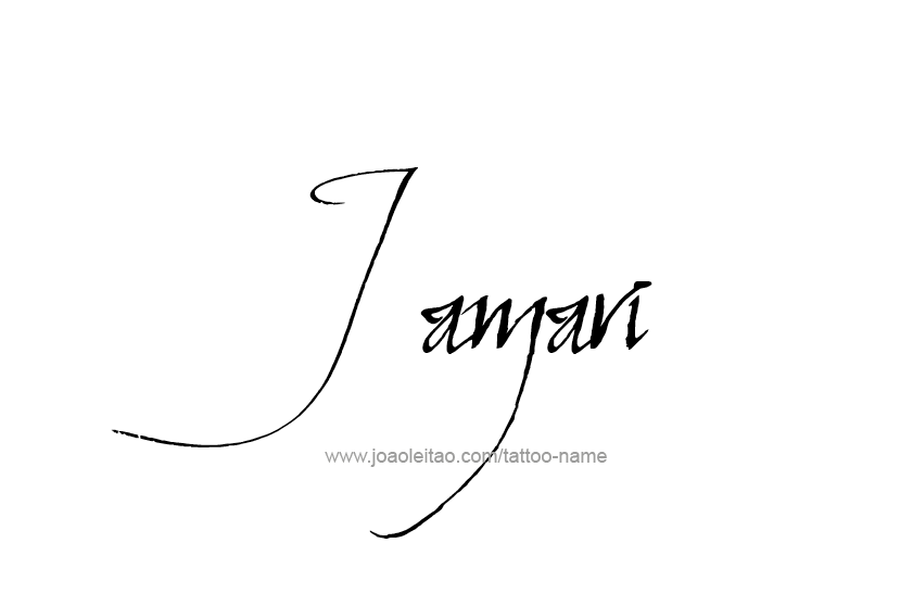 Tattoo Design  Name Jamari   