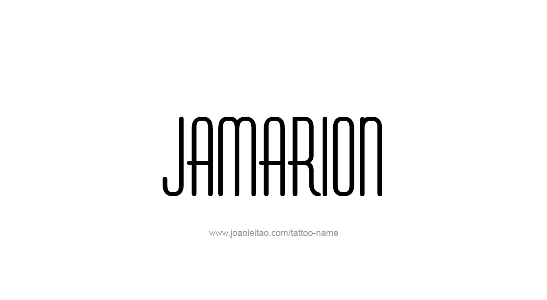 Tattoo Design  Name Jamarion   