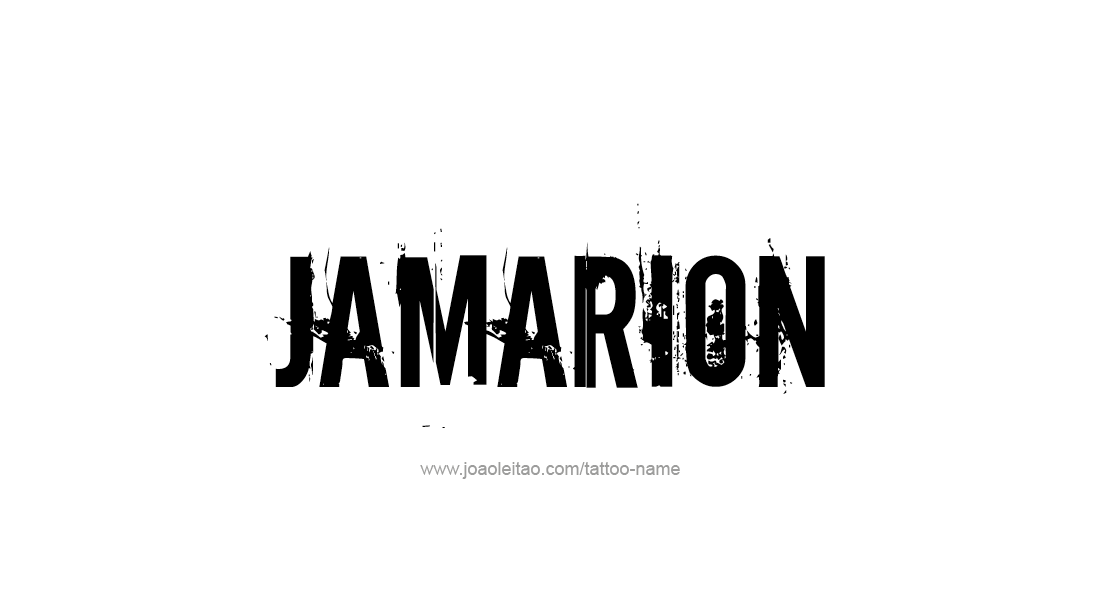 Tattoo Design  Name Jamarion   