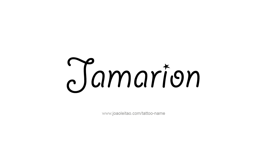 Tattoo Design  Name Jamarion   