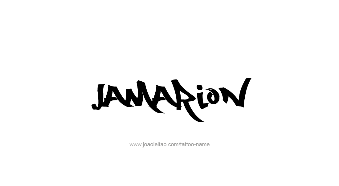 Tattoo Design  Name Jamarion   