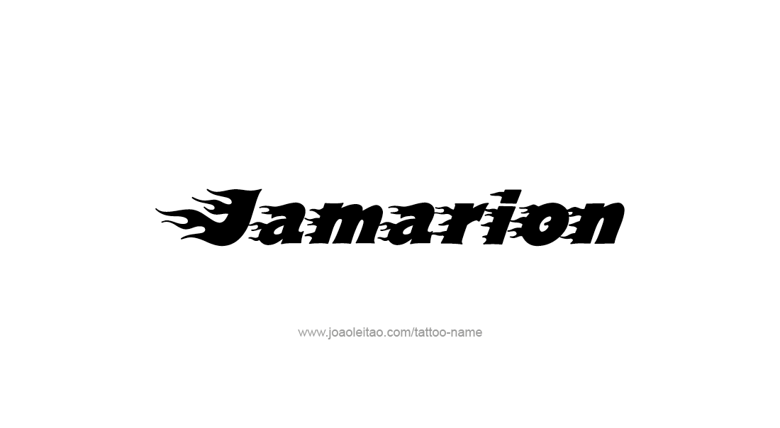 Tattoo Design  Name Jamarion   