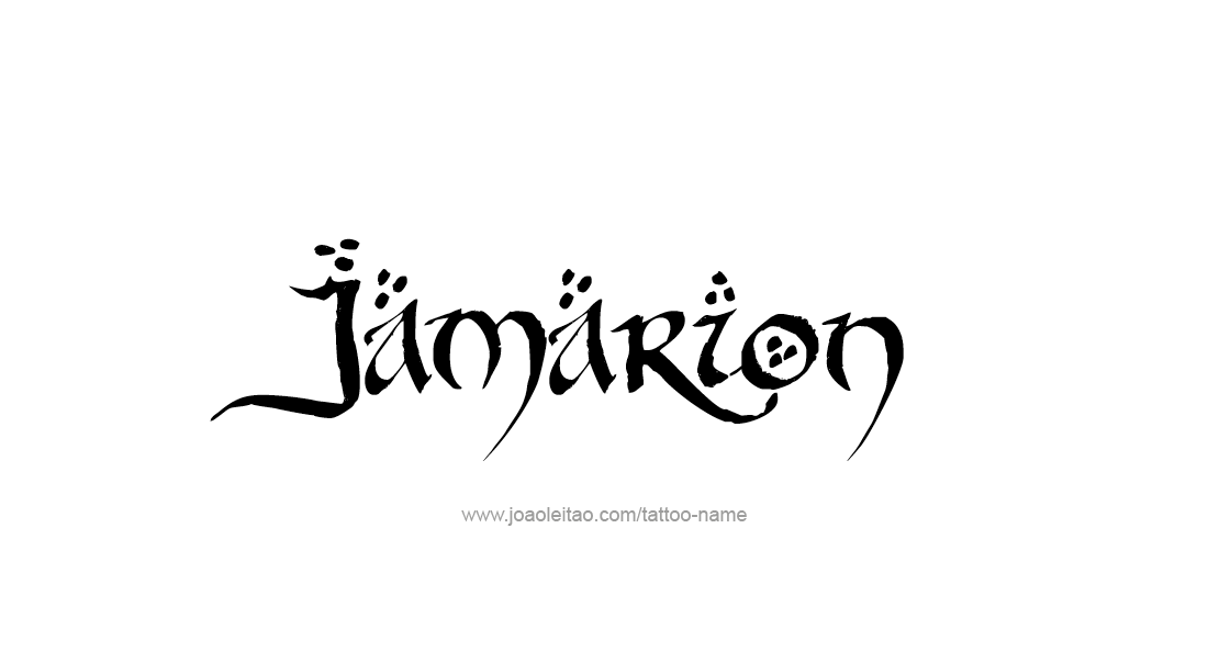 Tattoo Design  Name Jamarion   