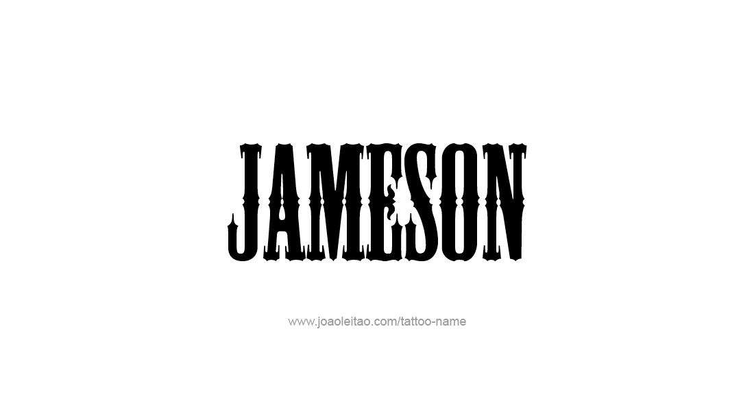 Jameson Name Tattoo Designs