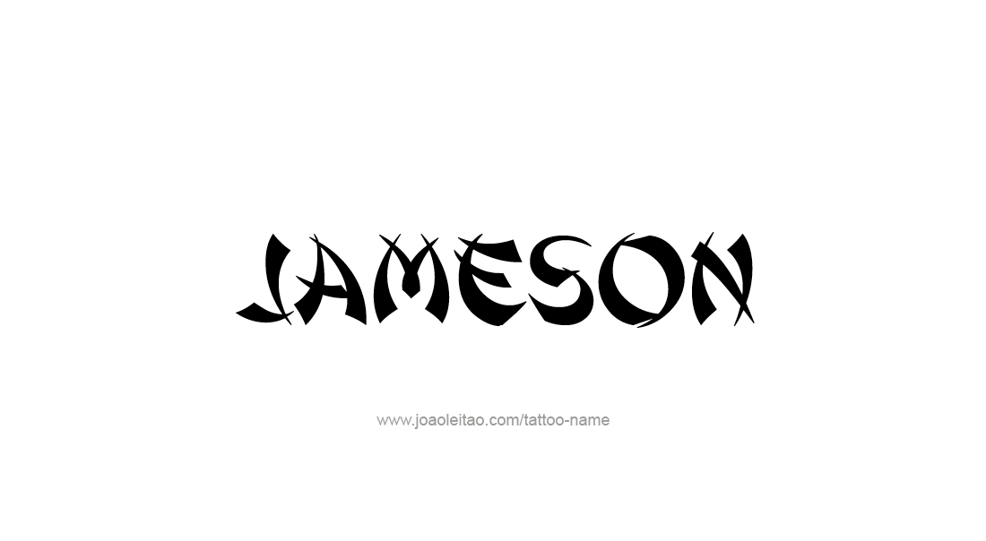 Tattoo Design  Name Jameson