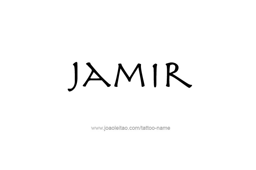 Tattoo Design  Name Jamir   