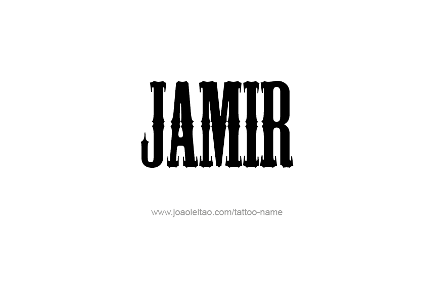 Tattoo Design  Name Jamir   