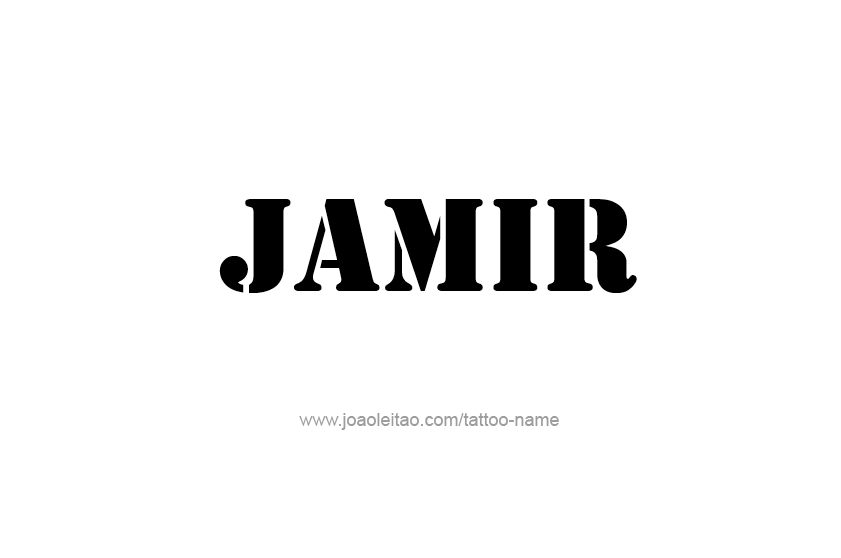 Tattoo Design  Name Jamir   