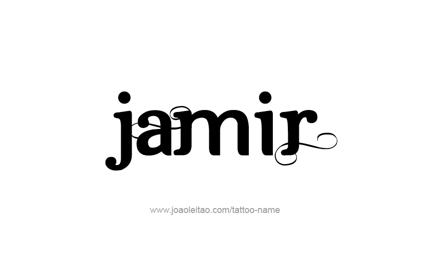 Tattoo Design  Name Jamir   