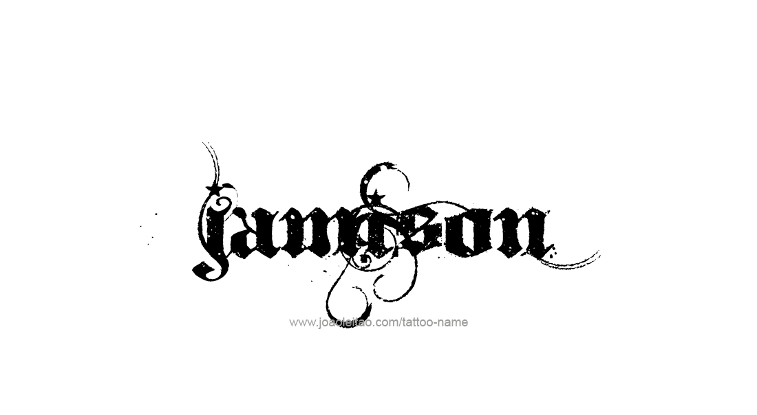 Tattoo Design  Name Jamison   