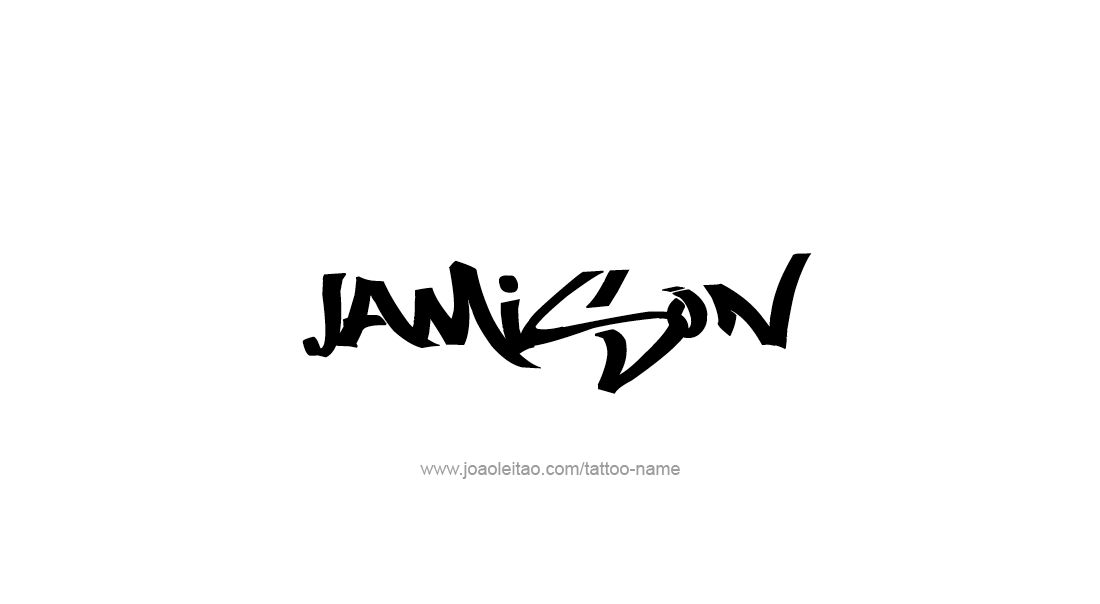 Tattoo Design  Name Jamison   