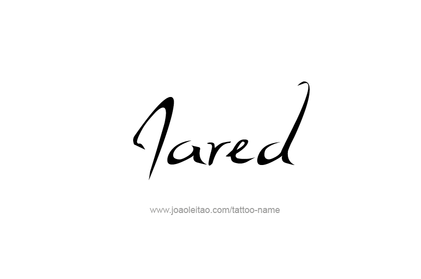 Tattoo Design  Name Jared   