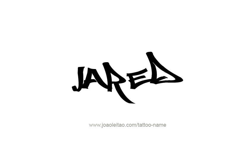 Tattoo Design  Name Jared   