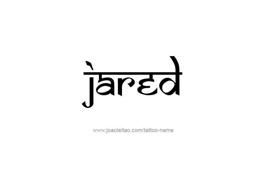 Tattoo Design  Name Jared   