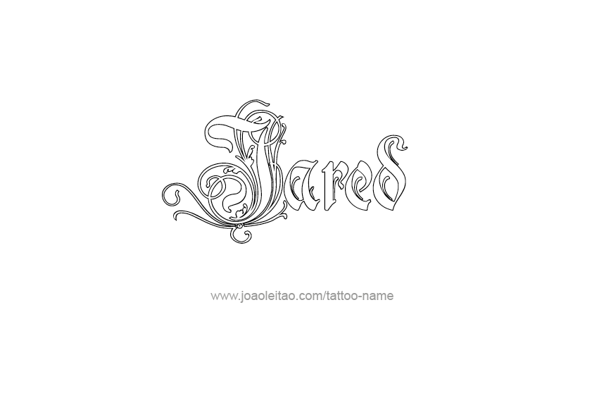 Tattoo Design  Name Jared   