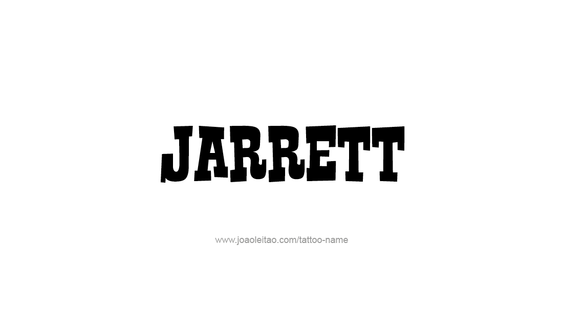 Jarrett Name Tattoo Designs