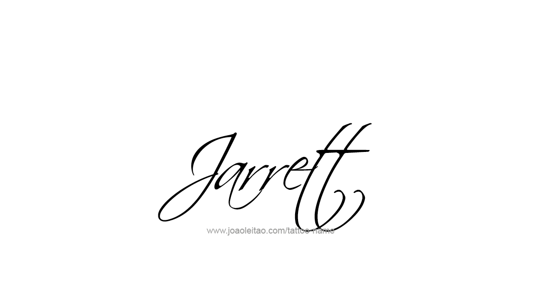 Tattoo Design  Name Jarrett   