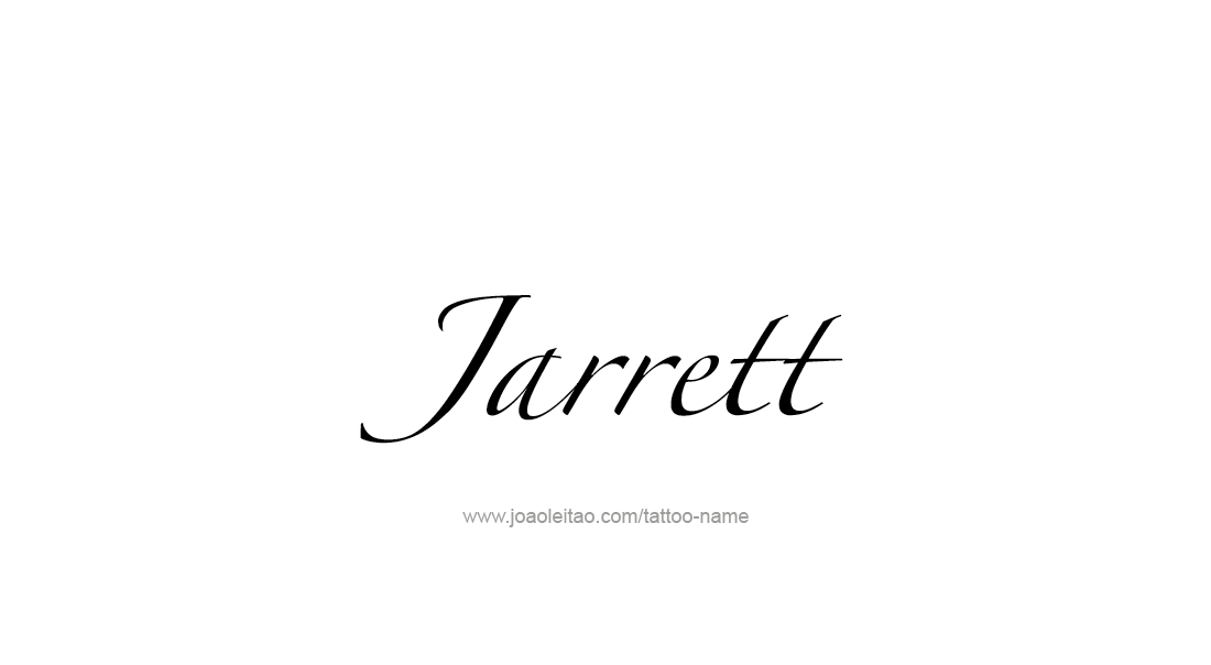 Tattoo Design  Name Jarrett   