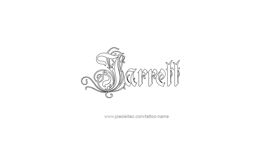 Tattoo Design  Name Jarrett   