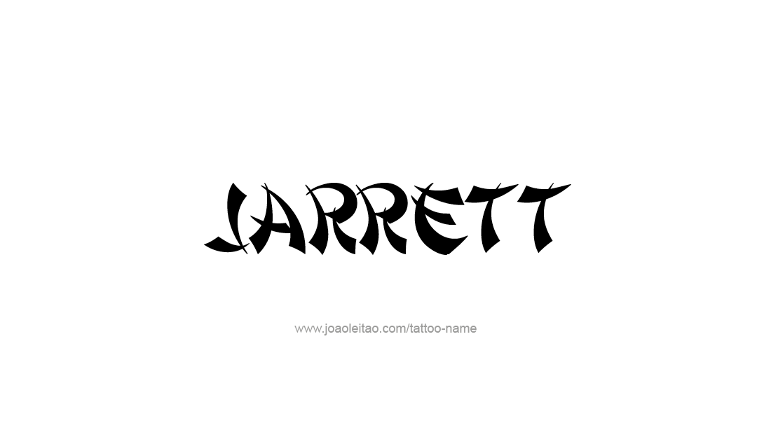 Tattoo Design  Name Jarrett