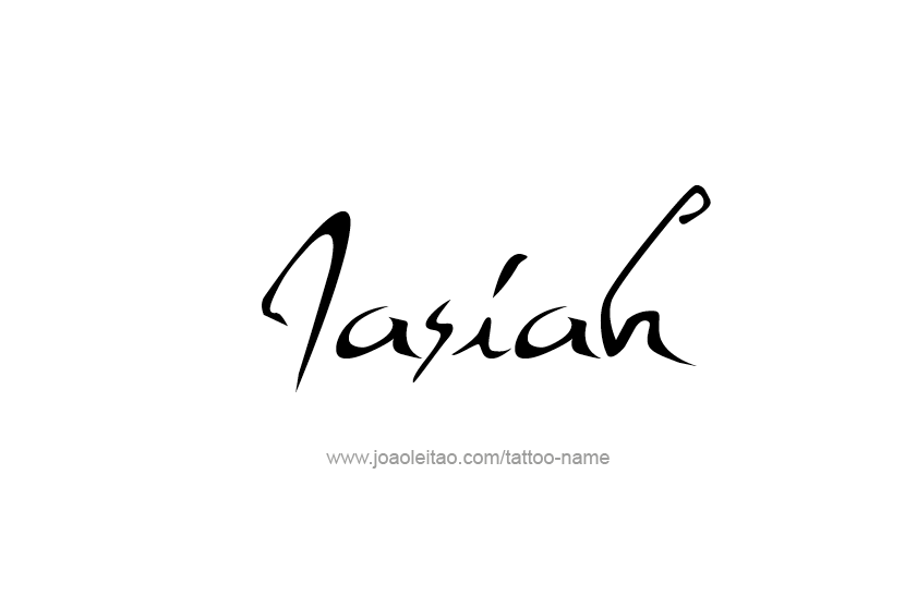 Tattoo Design  Name Jasiah   